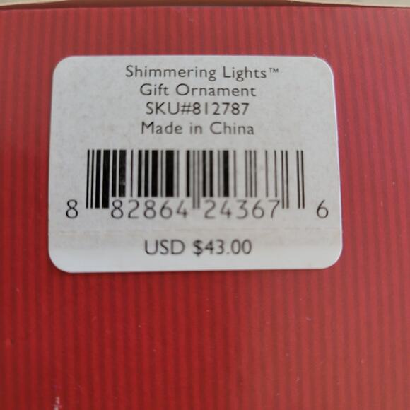 Lenox Shimmering Lights 2021 Gift Ornament Color Changing Light Up✨️NIB✨️NOS - Picture 3 of 10